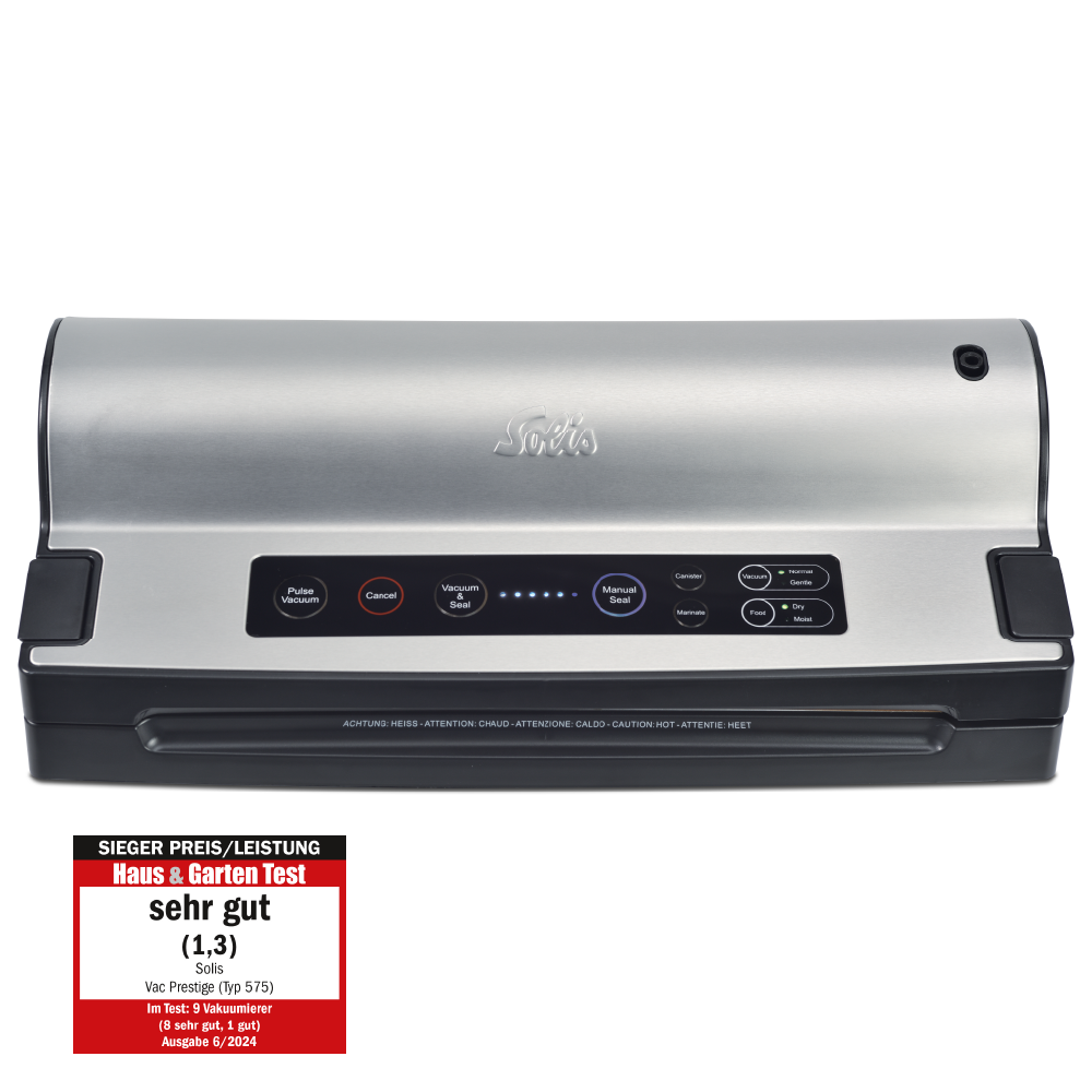 Solis Vacuum Sealer Prestige - Type 574 - Vacuumeermachine - Zilver ...
