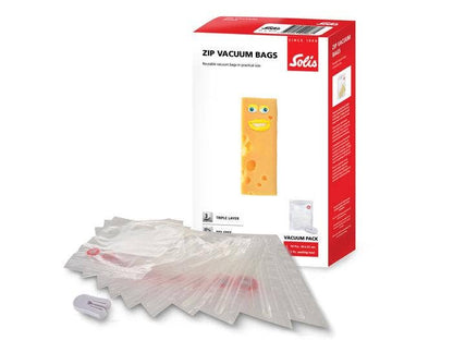 Solis ziplock-vacuümzakken - 20 x 23 cm (10 stuks)
